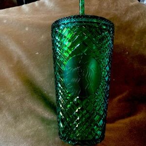 Emerald Green Starbucks tumbler Shimmers gem
